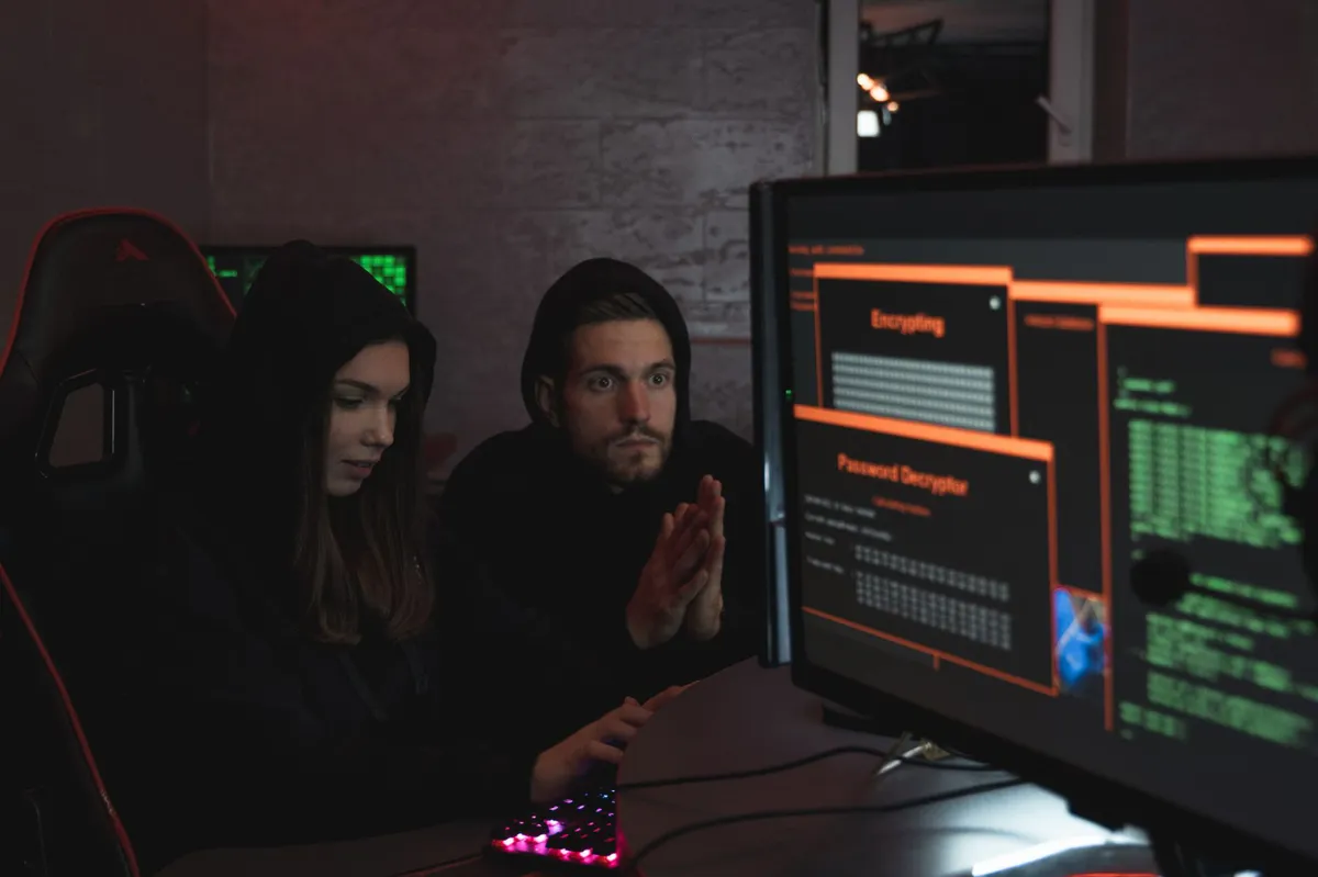 cybersecurity team analyzing data