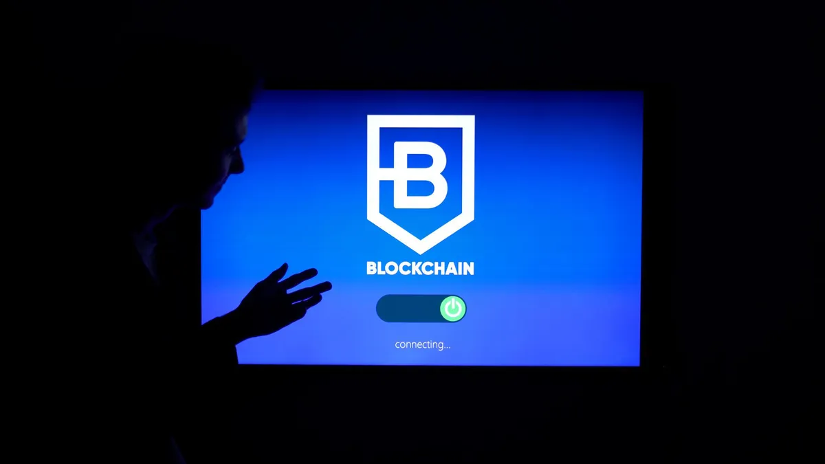 blockchain technology graphic