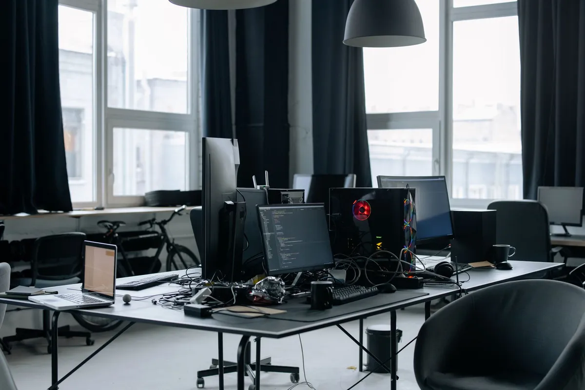 startup office workspace