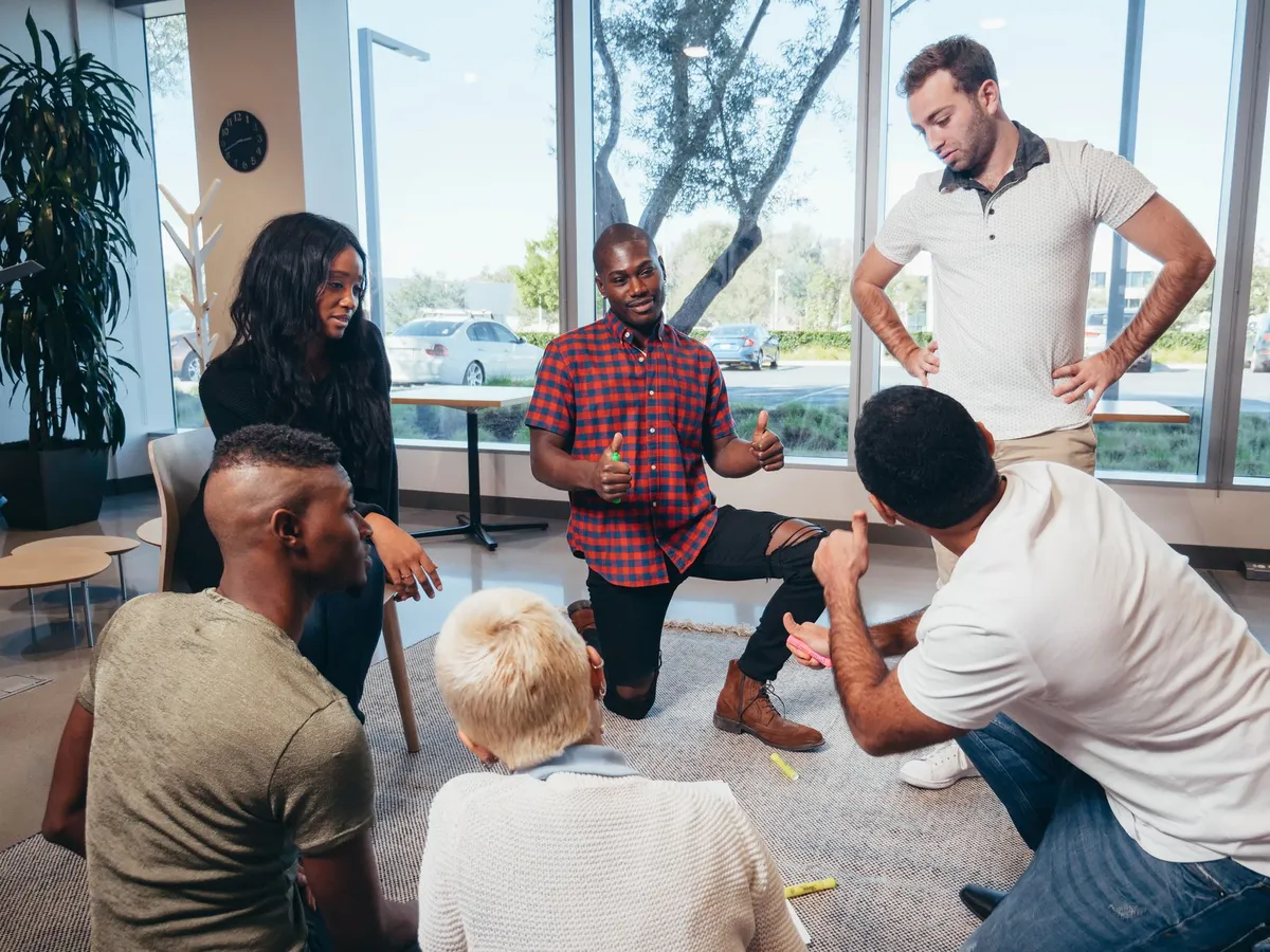 young adults engaged in discussion
