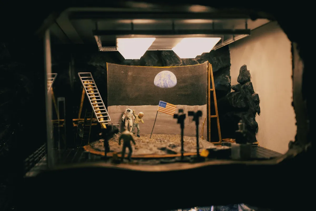 astronaut on lunar surface