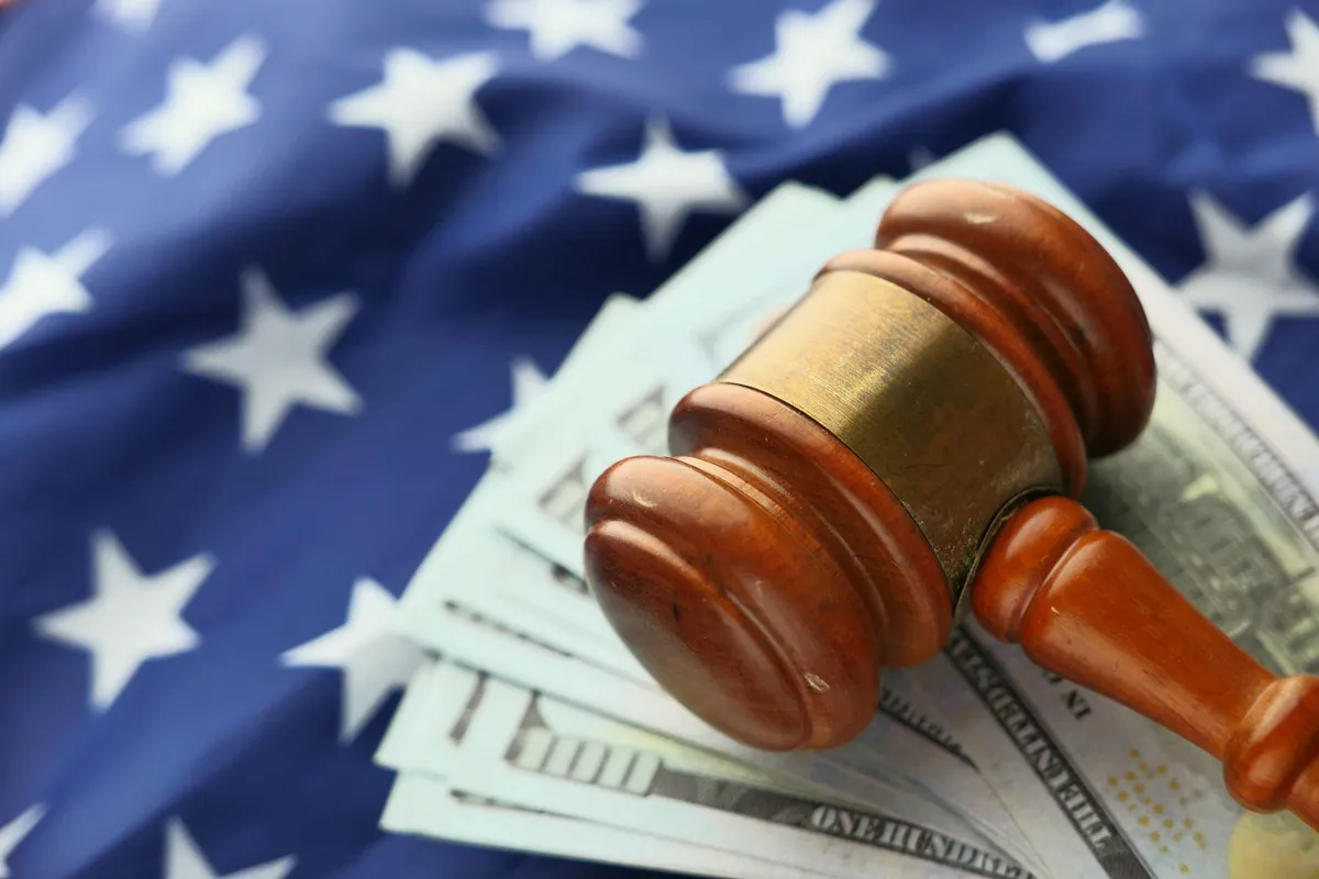 auction gavel closeup