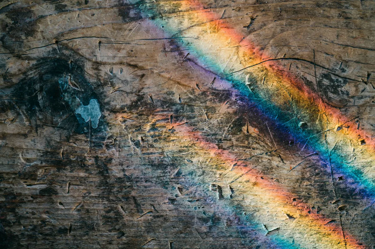 rainbow spectrum of light