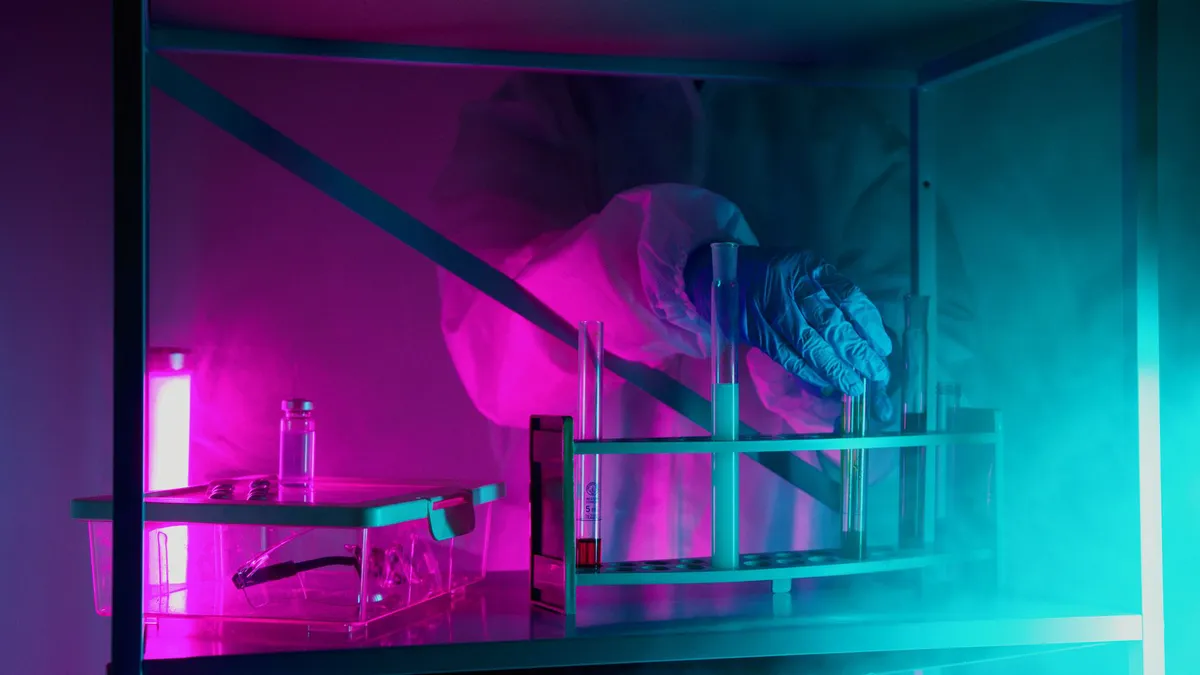 futuristic biotechnology lab
