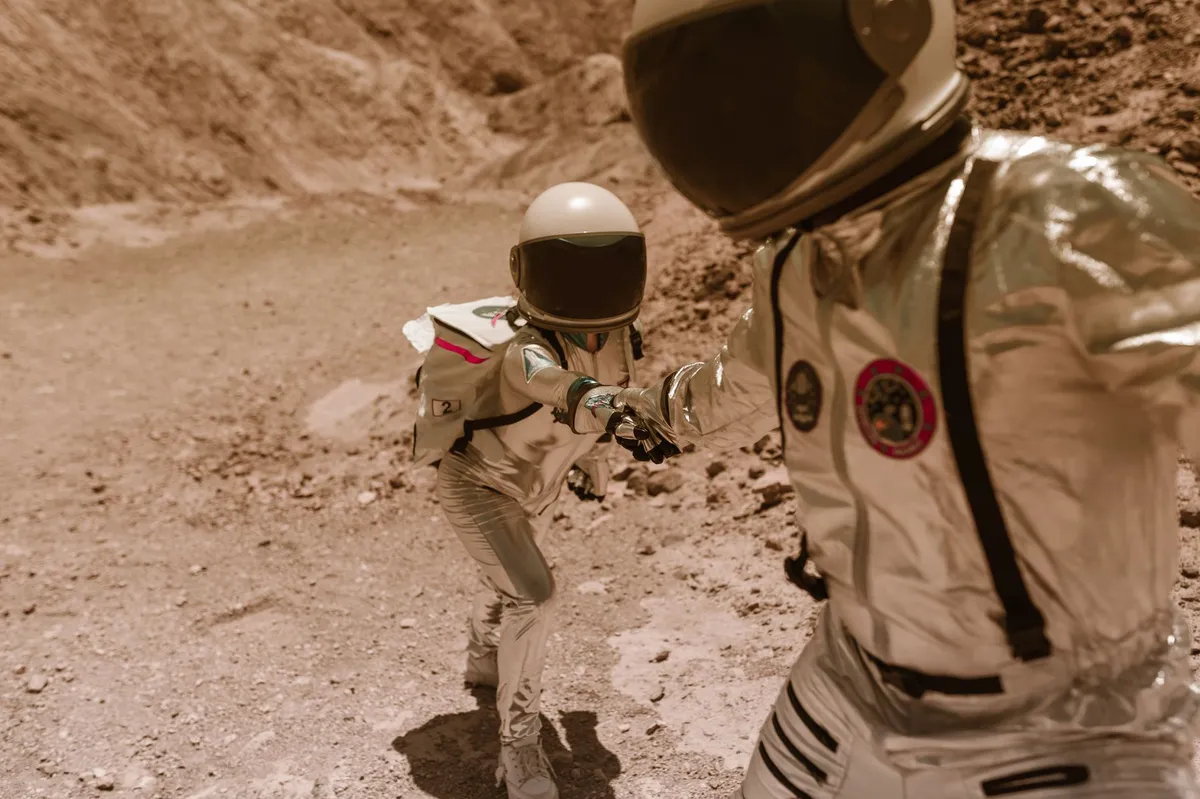 astronauts in space