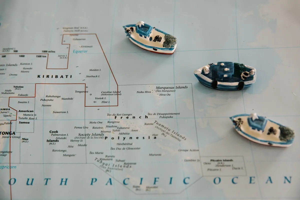 Polynesian islands map