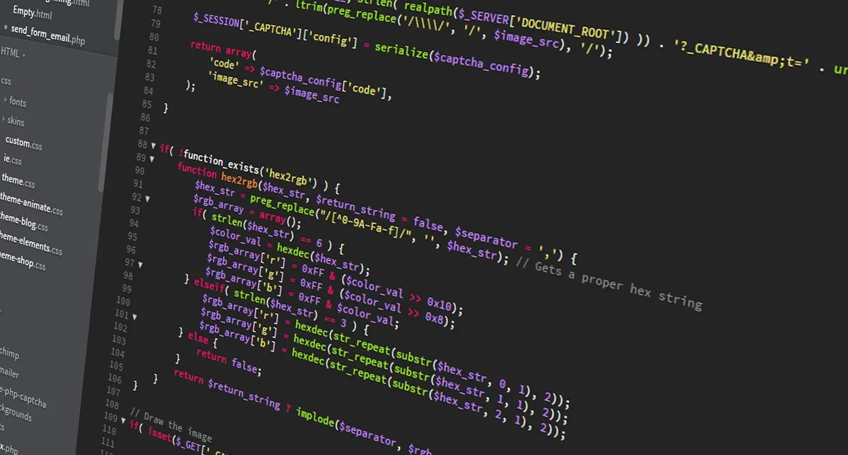developer working on a command line