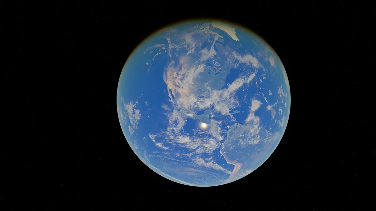 earth from space