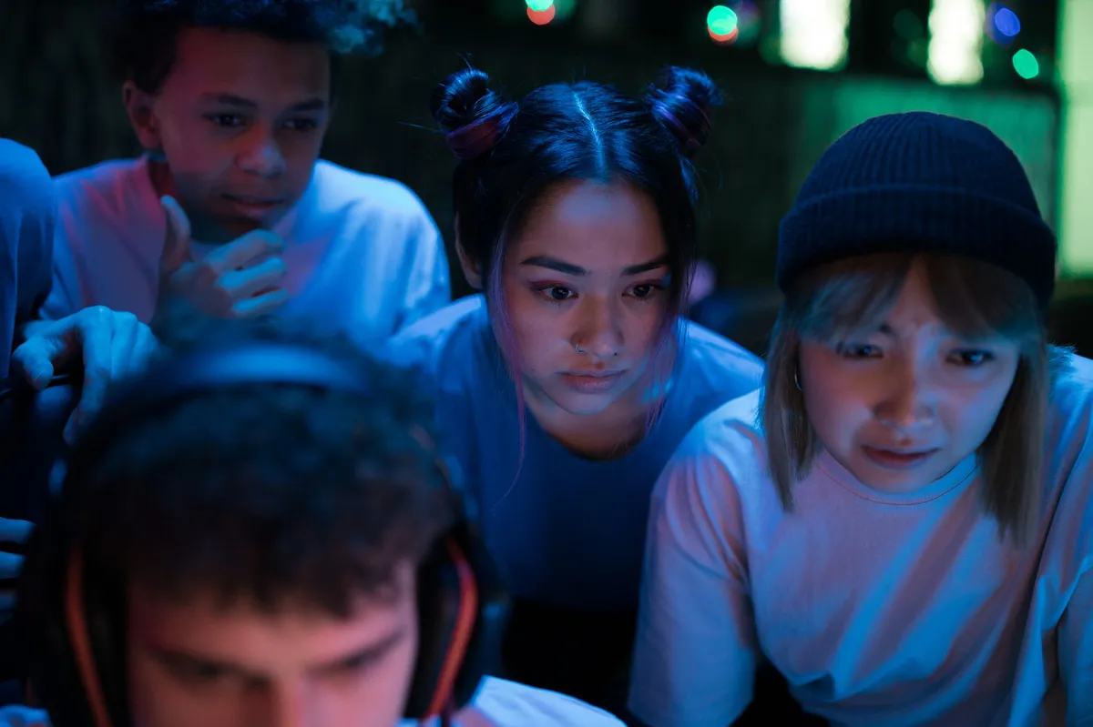 young people interacting online