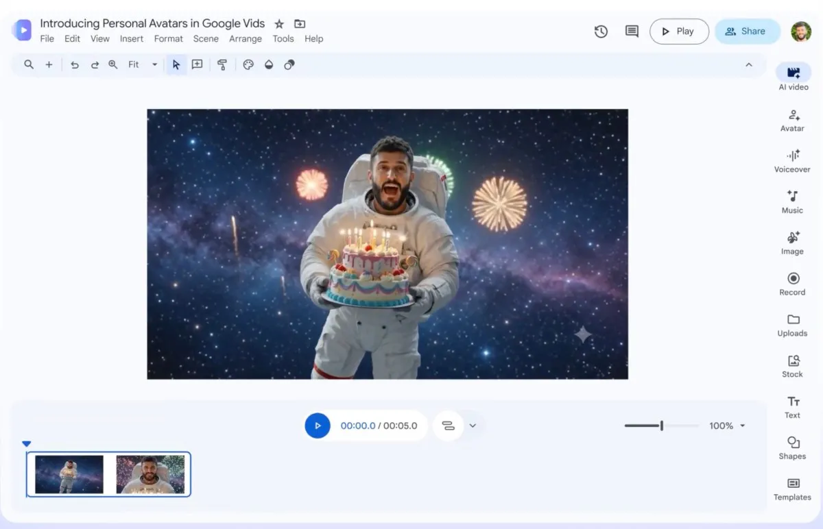Google Vids Transforms Video Creation with AI Avatars and Gemini Omni