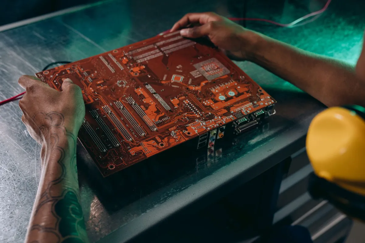 semiconductor technology team working