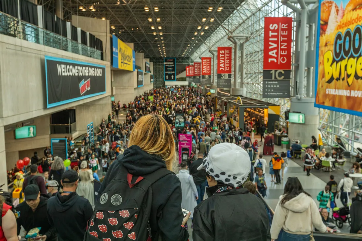 Comic-Con crowd celebration