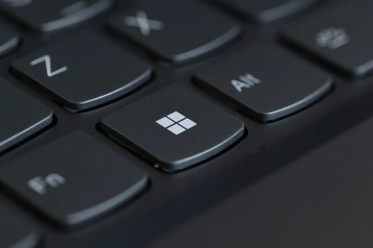 high-tech keyboard closeup