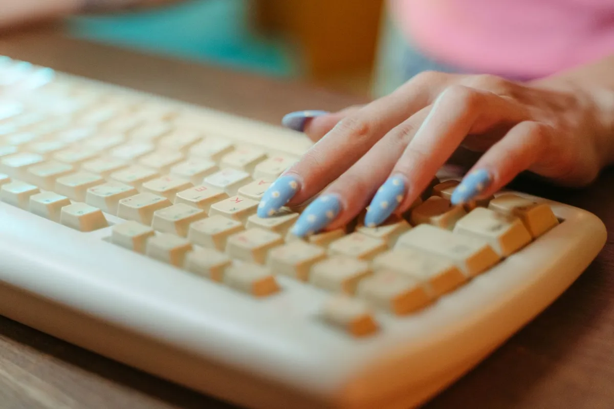 colorful keyboard closeup