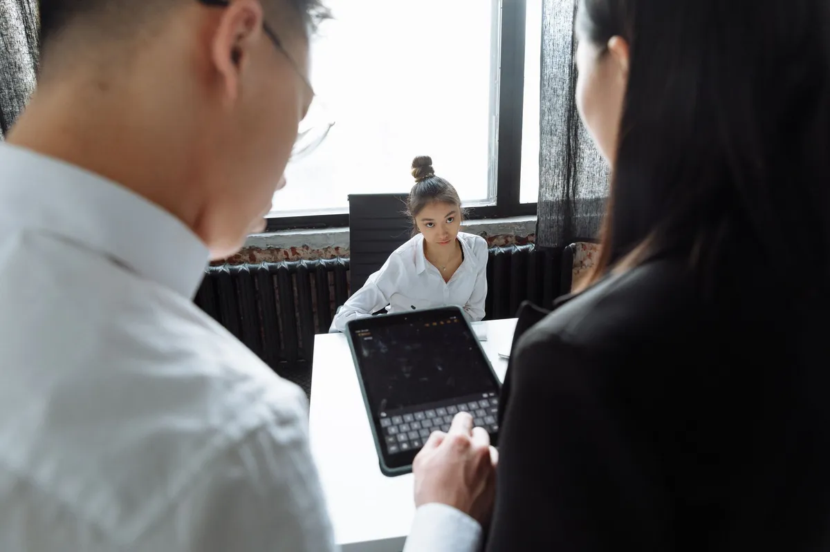 business meeting discussing AI tools