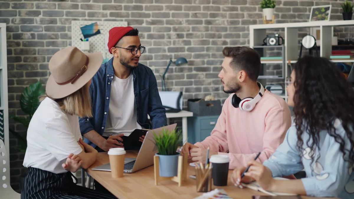 young professionals collaborating