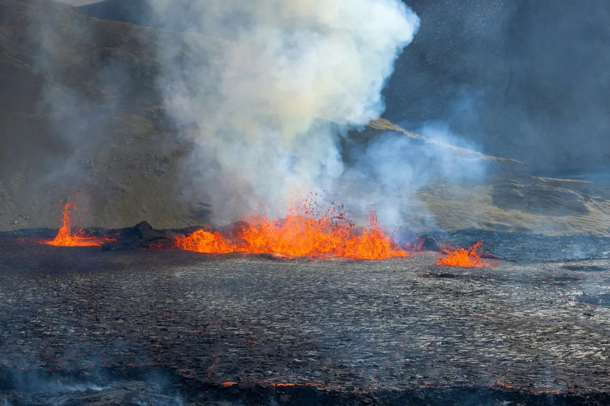 volcanic activity underwater
