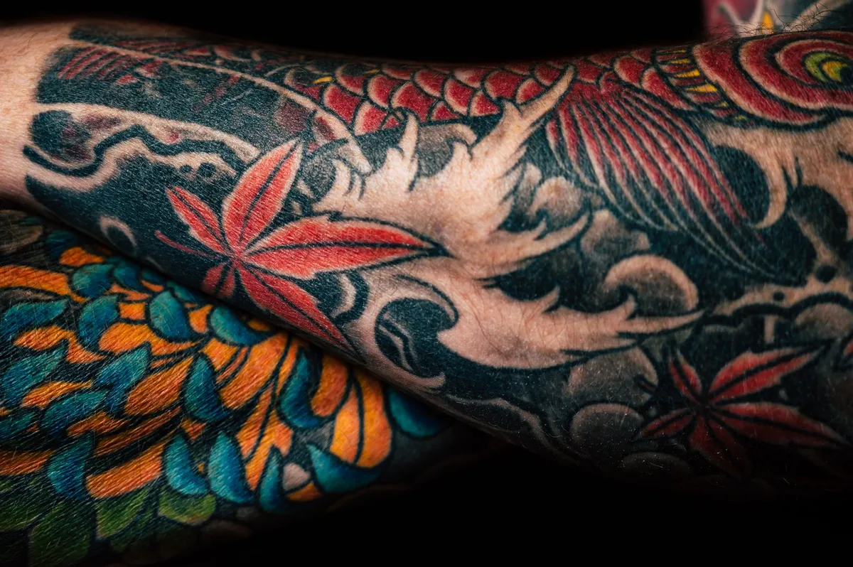 colorful e-tattoo designs