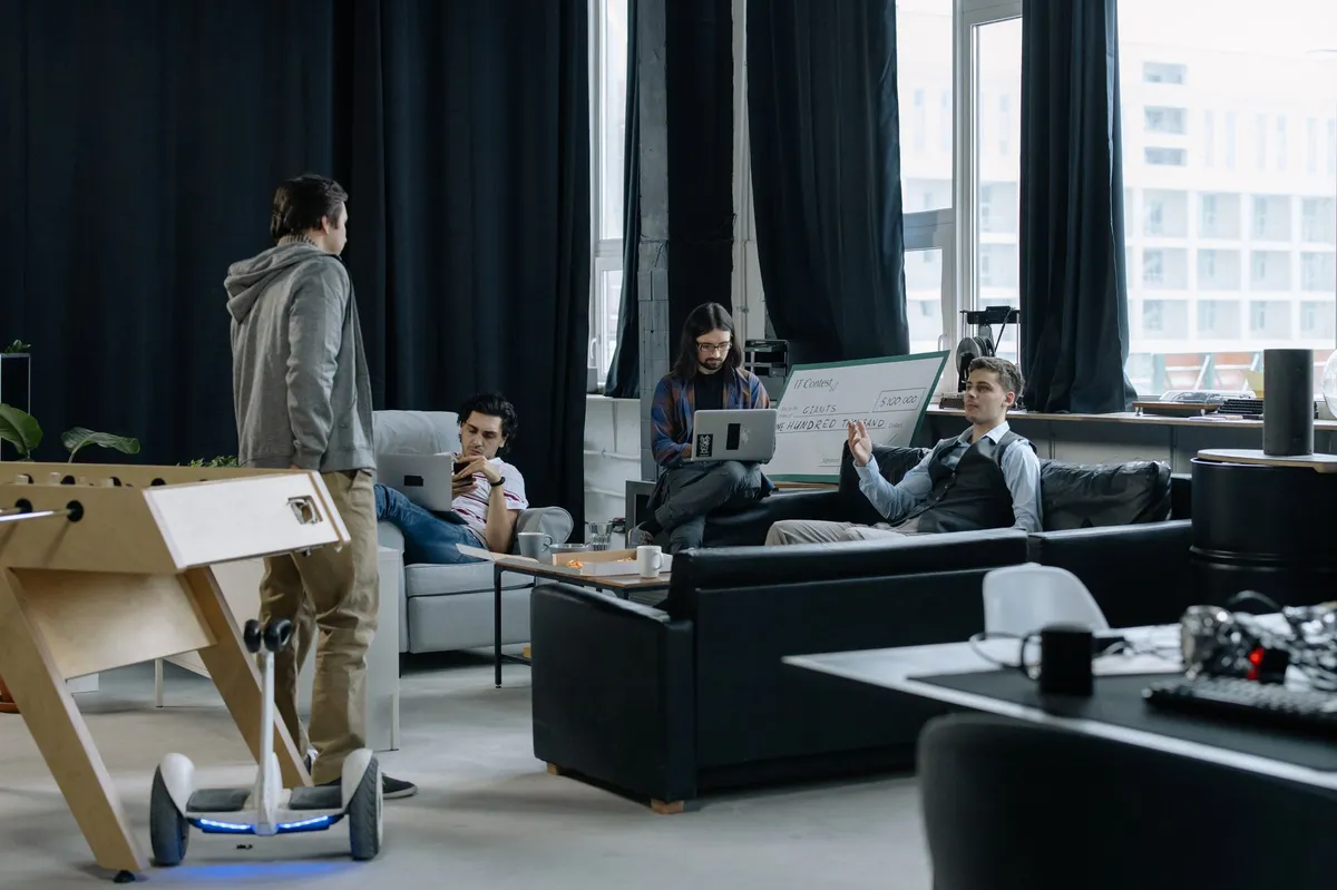 AI startup office environment