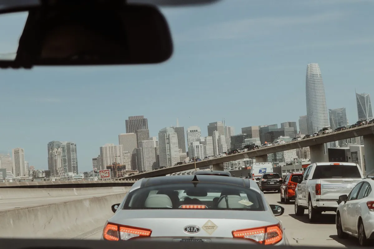 San Francisco traffic jam