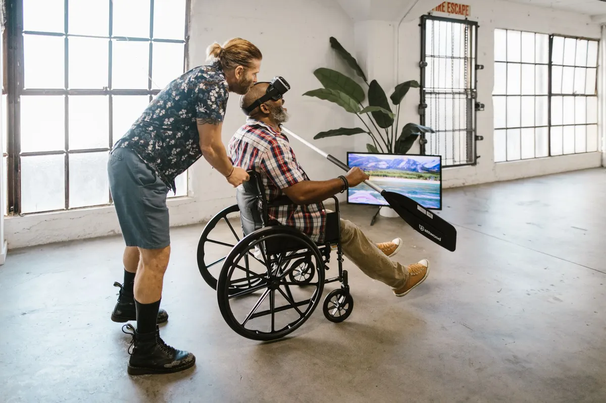 patient using BCI technology