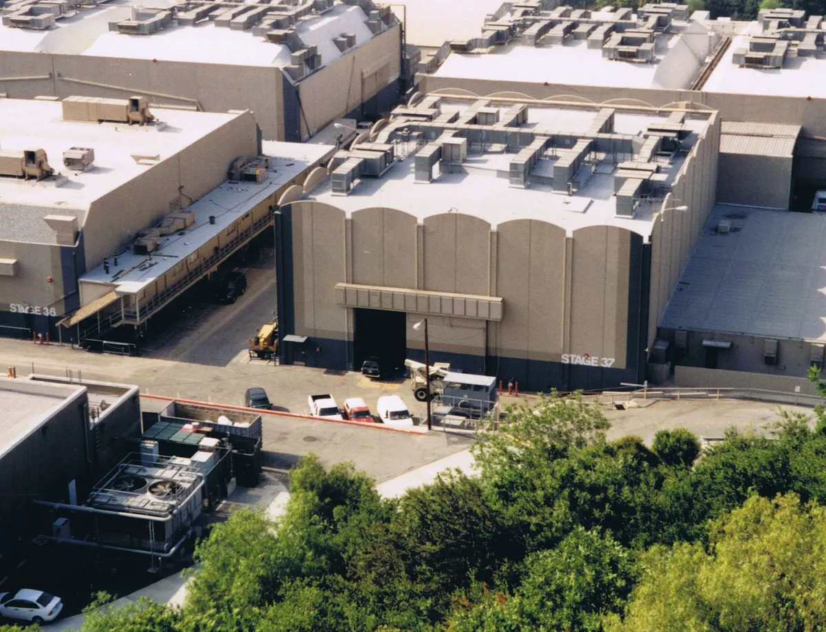 modern film studio exterior
