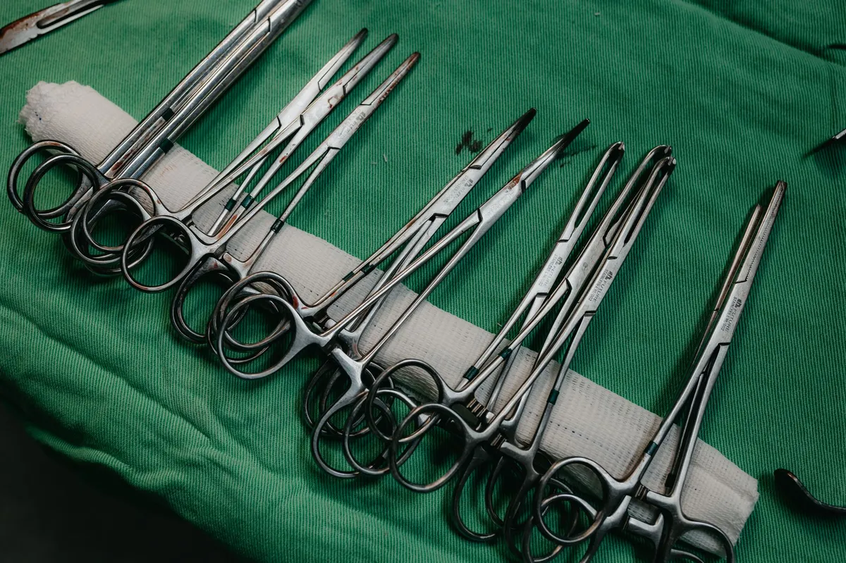 surgical tools closeup
