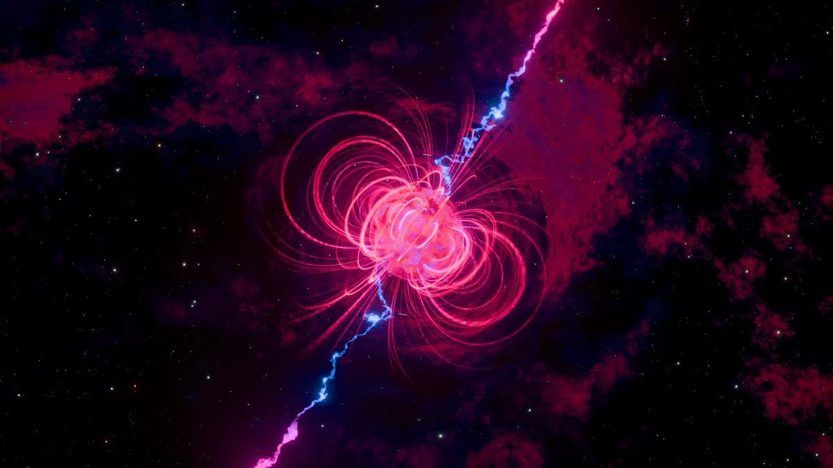 cosmic radiation illustration
