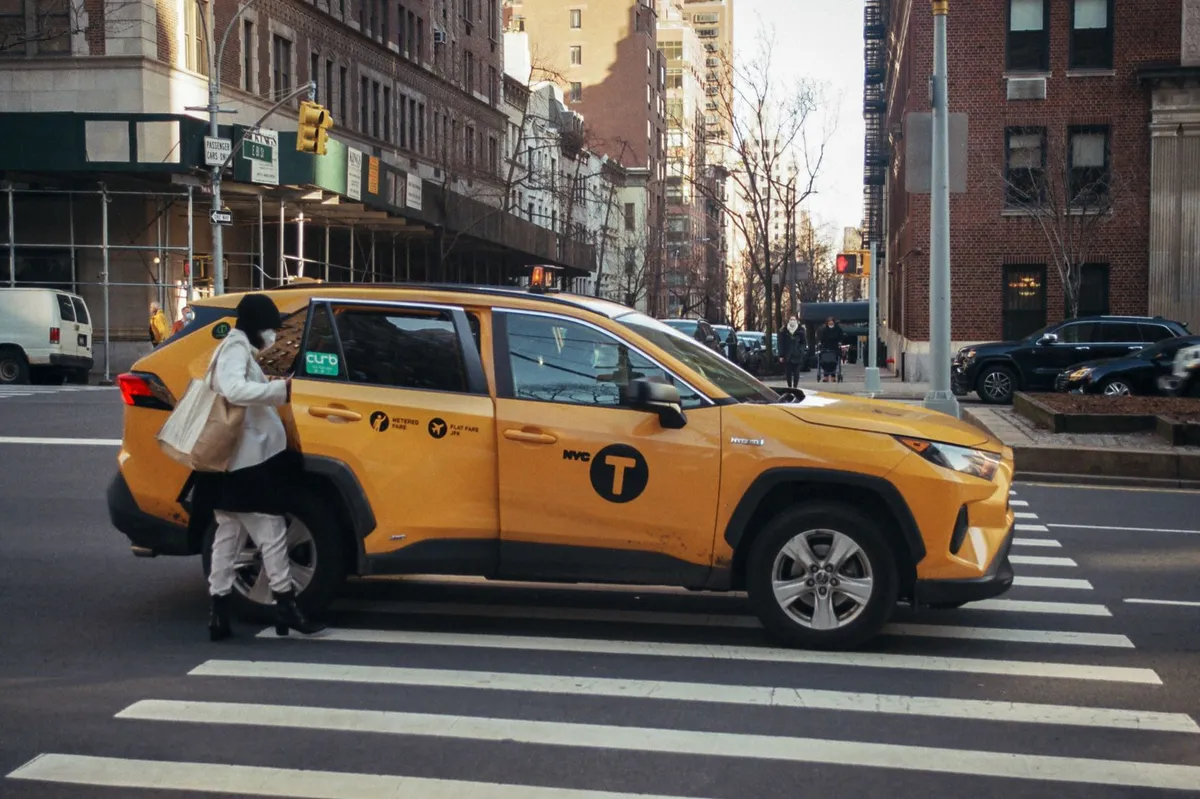 robotaxi in urban setting