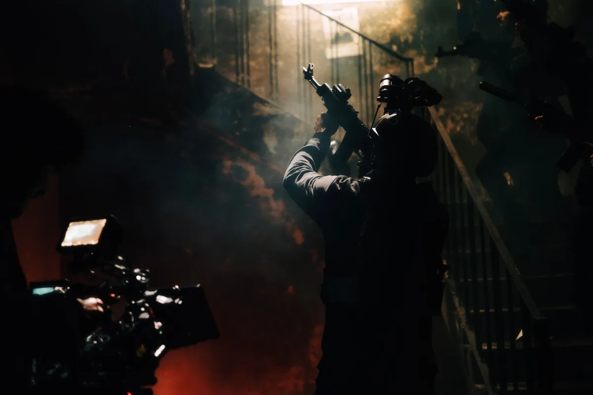 dramatic movie scene