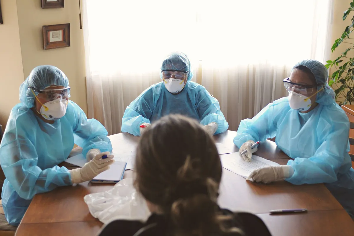 public health professionals discussing