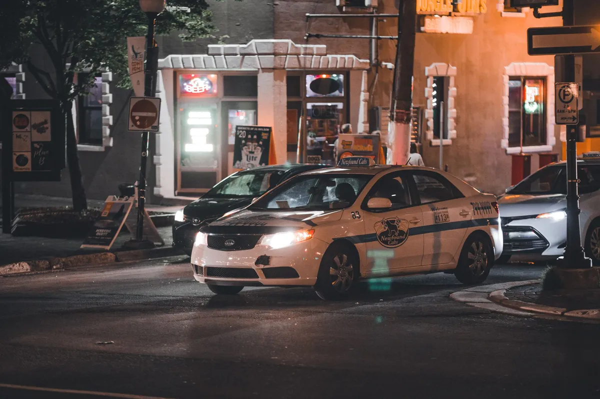 robotaxi in urban environment