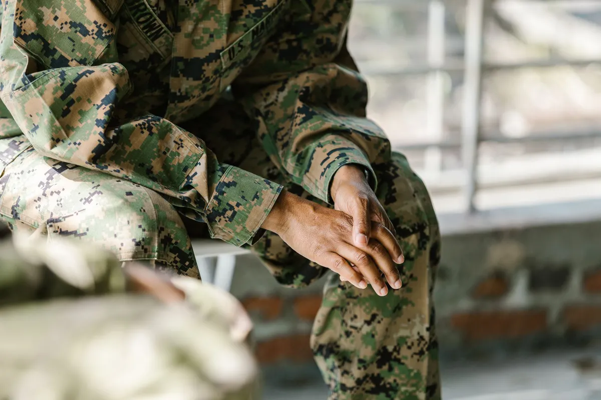 military personnel using apps