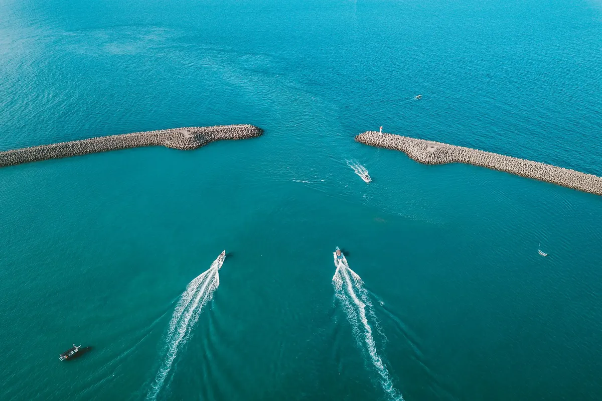 drone boats in action