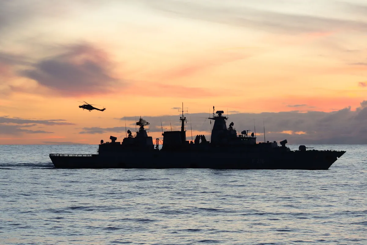 naval conflict illustration