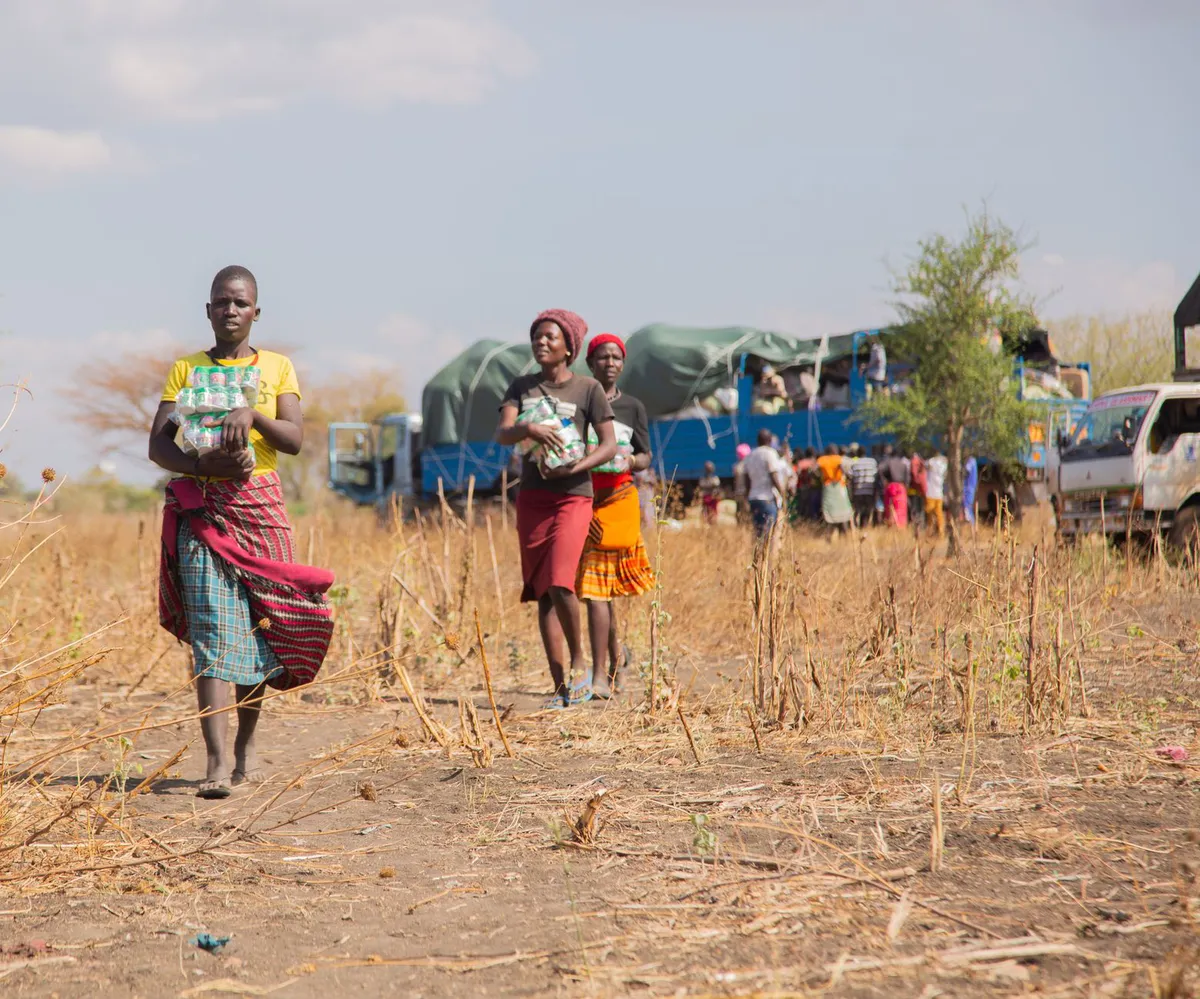 humanitarian workers in the field
