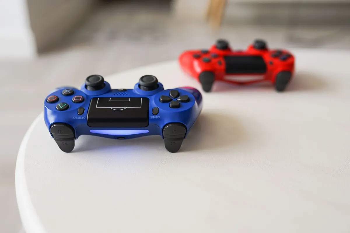 gaming accessories on a table