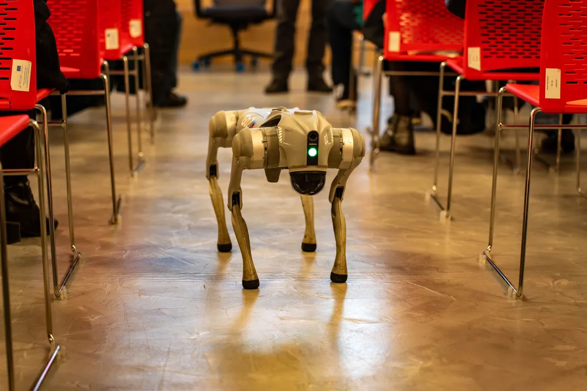 tech conference with autonomous vehicles