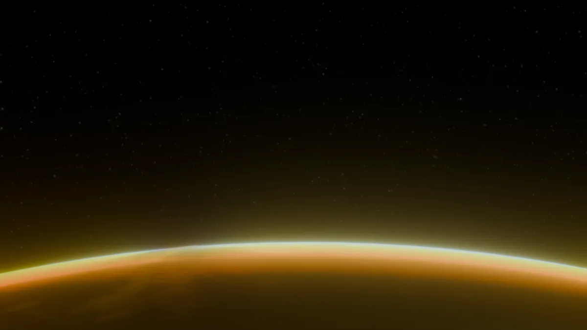 planetary atmosphere illustration