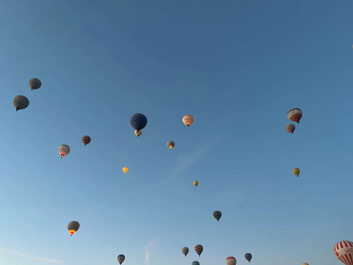 weather balloons in flight