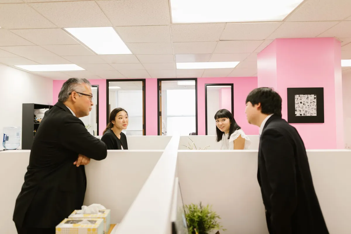 corporate office teamwork