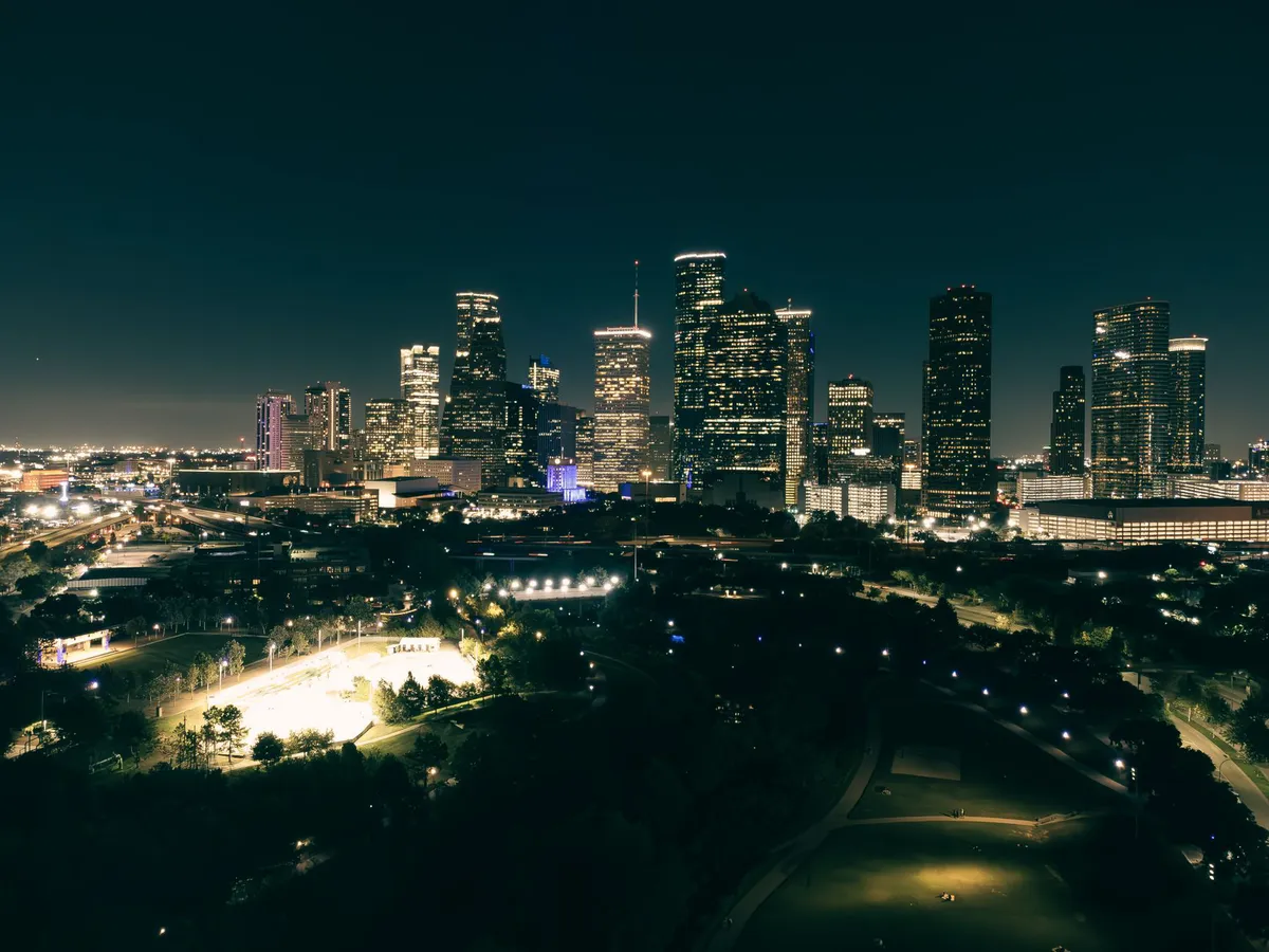Texas landscape with data center