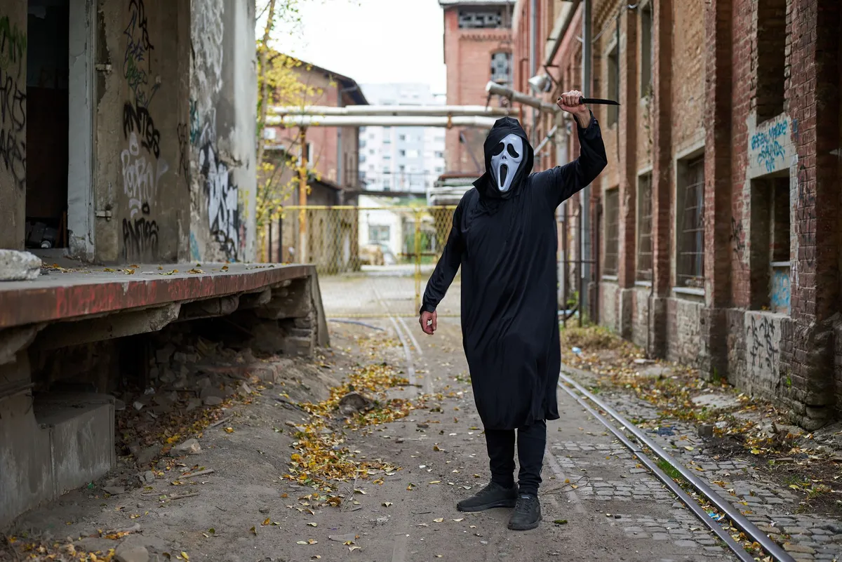 horror film set
