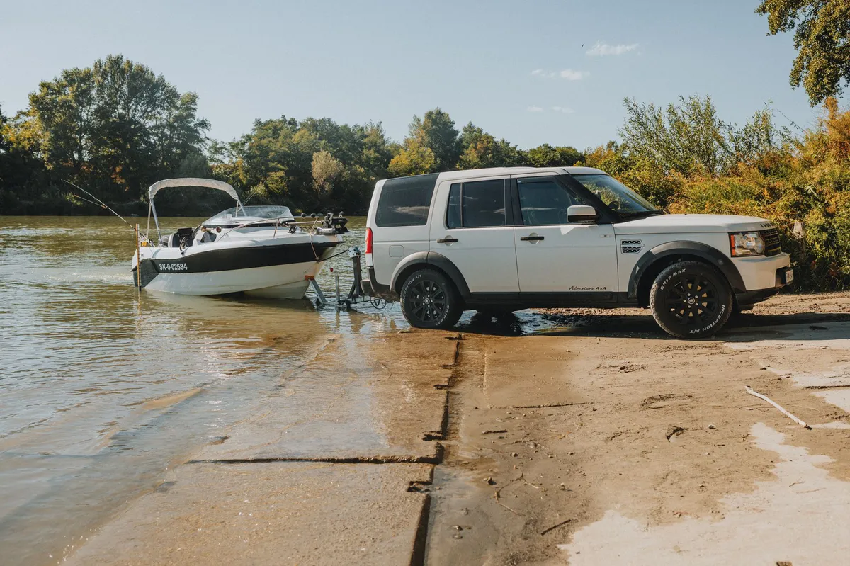 family SUV towing