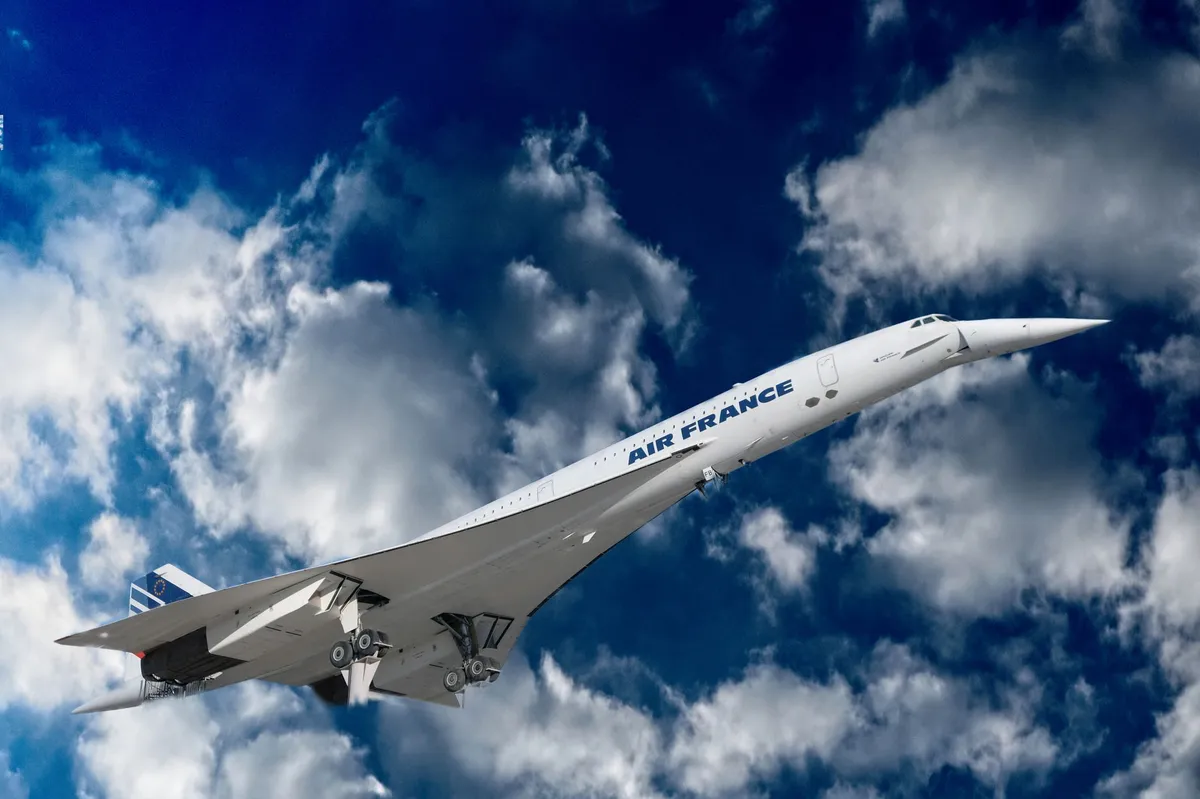 Concorde aircraft in flight
