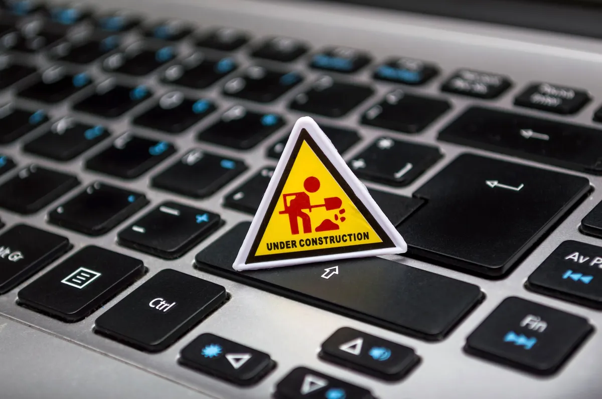 cybersecurity warning sign