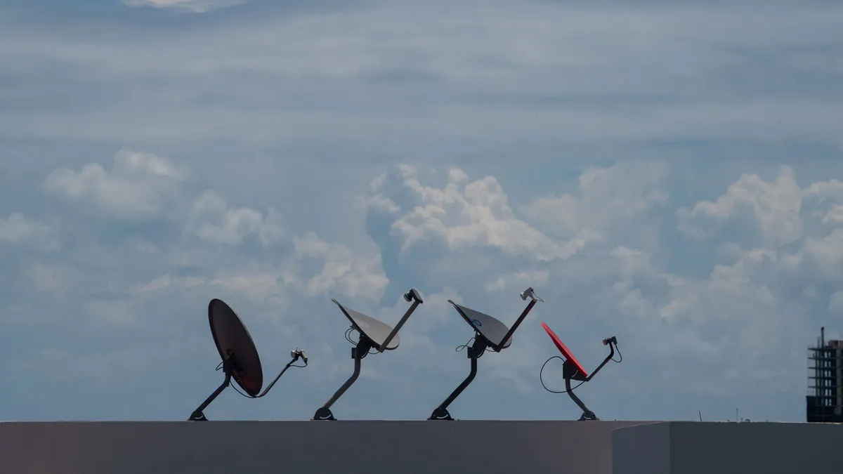 satellite internet concept