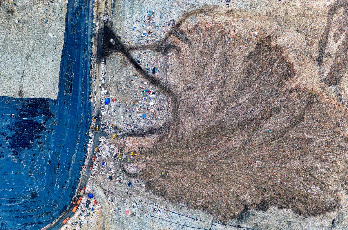 satellite imagery of conflict zone