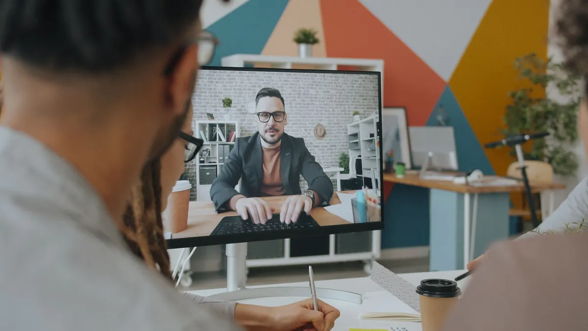 team working remotely