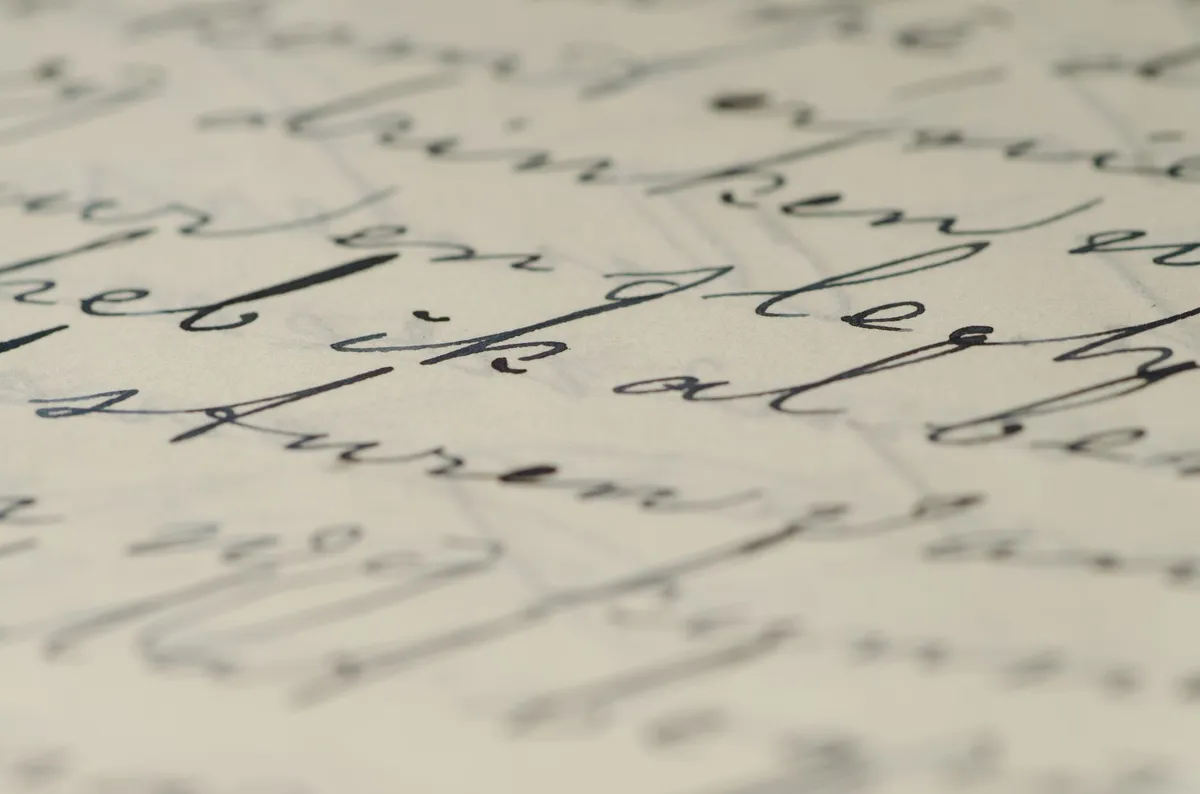 vintage letter writing